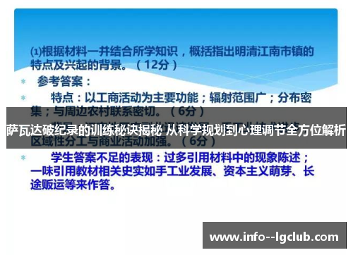萨瓦达破纪录的训练秘诀揭秘 从科学规划到心理调节全方位解析